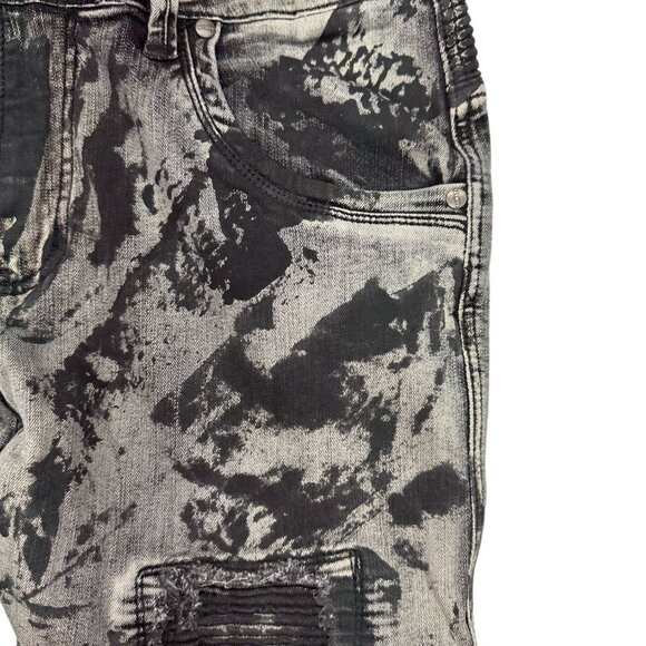 Damati Painted Moto Style Jeans (36) - Picture 5 of 11